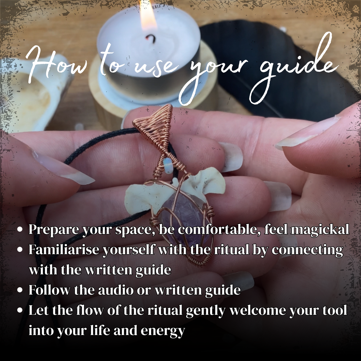Guided Cryatl & Bone Spirit Tool Ritual - PDF and Visual Audio Guide