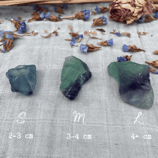 Raw Rainbow Fluorite Crystal