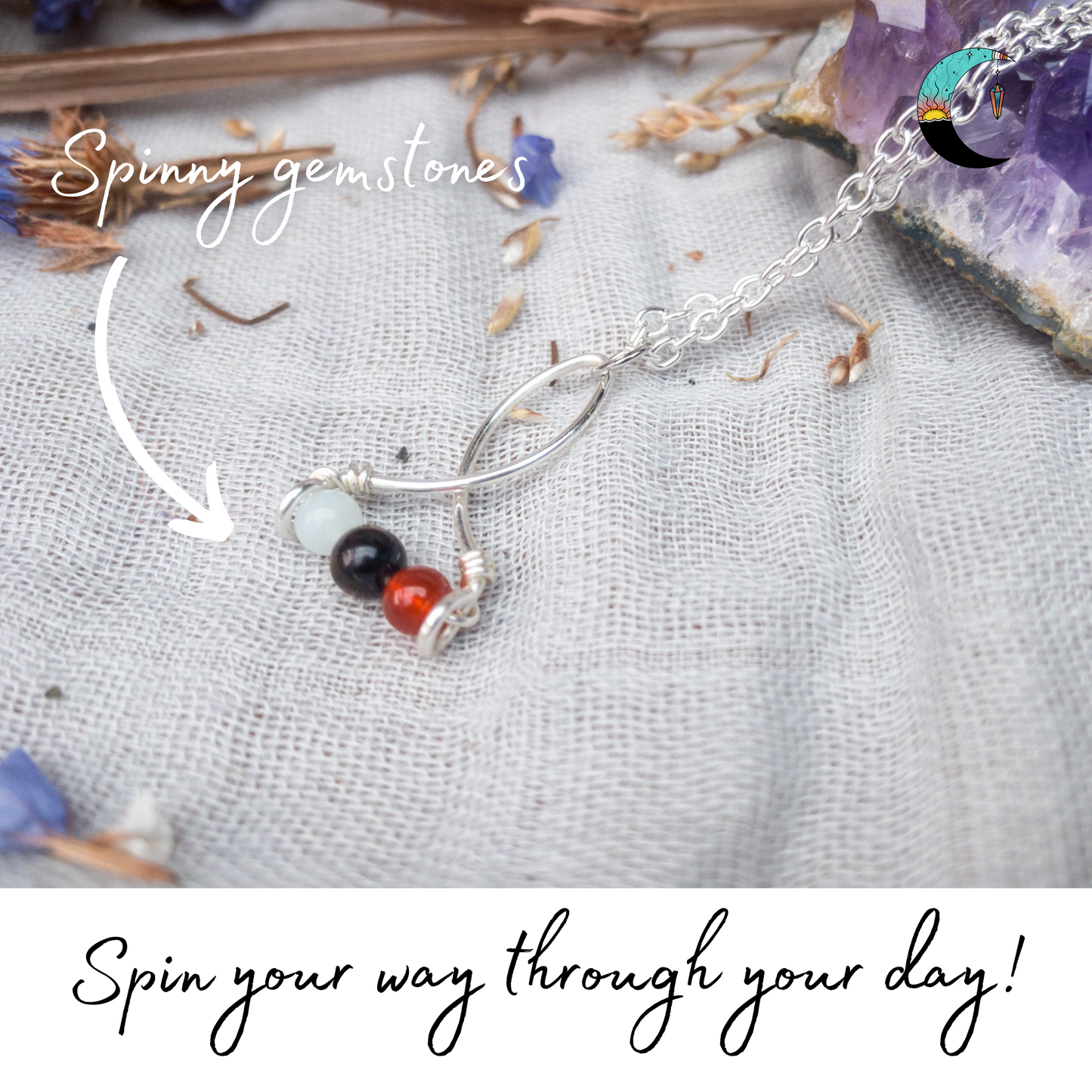 The Power Triple Fidget Necklace Collection