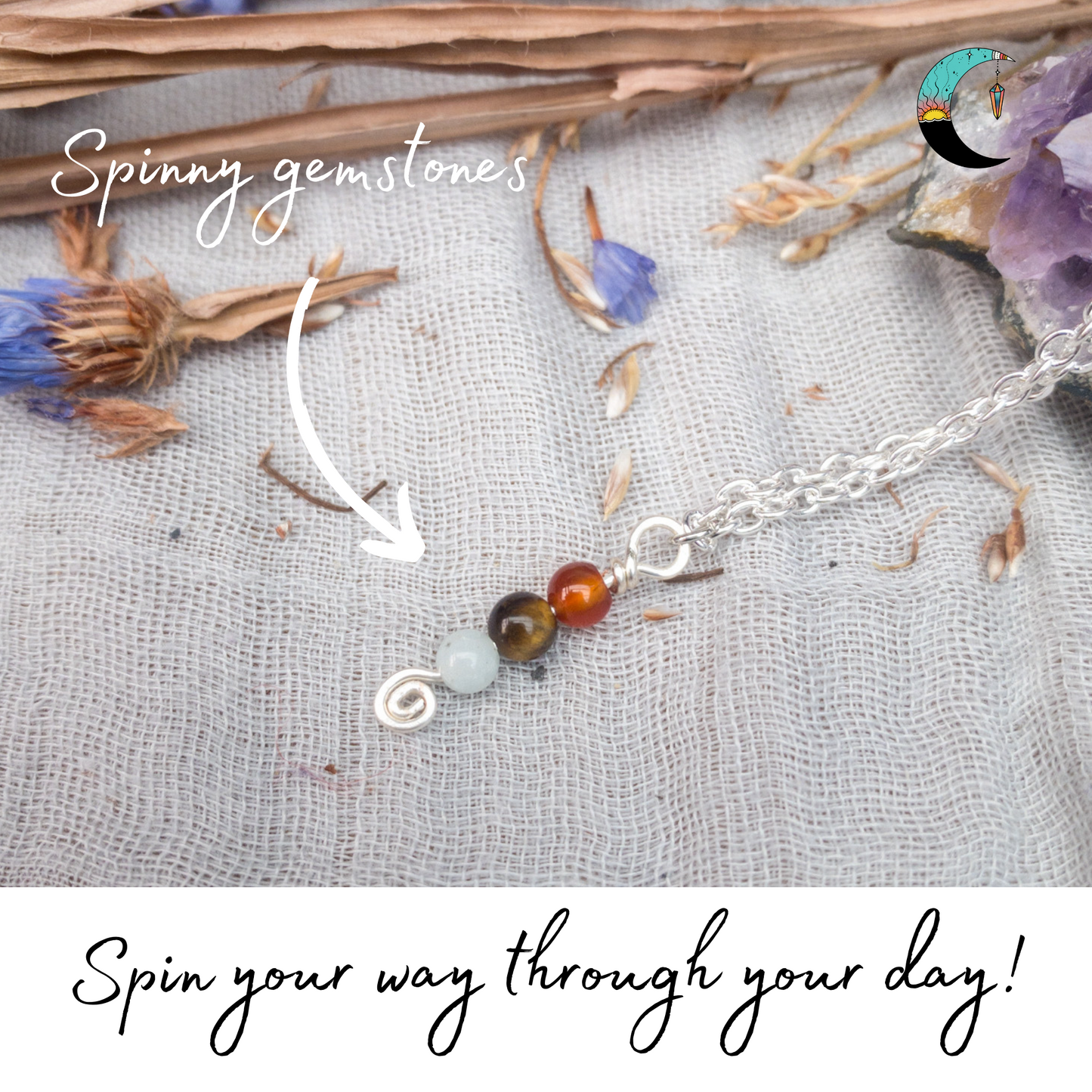 The Power Triple Fidget Necklace Collection