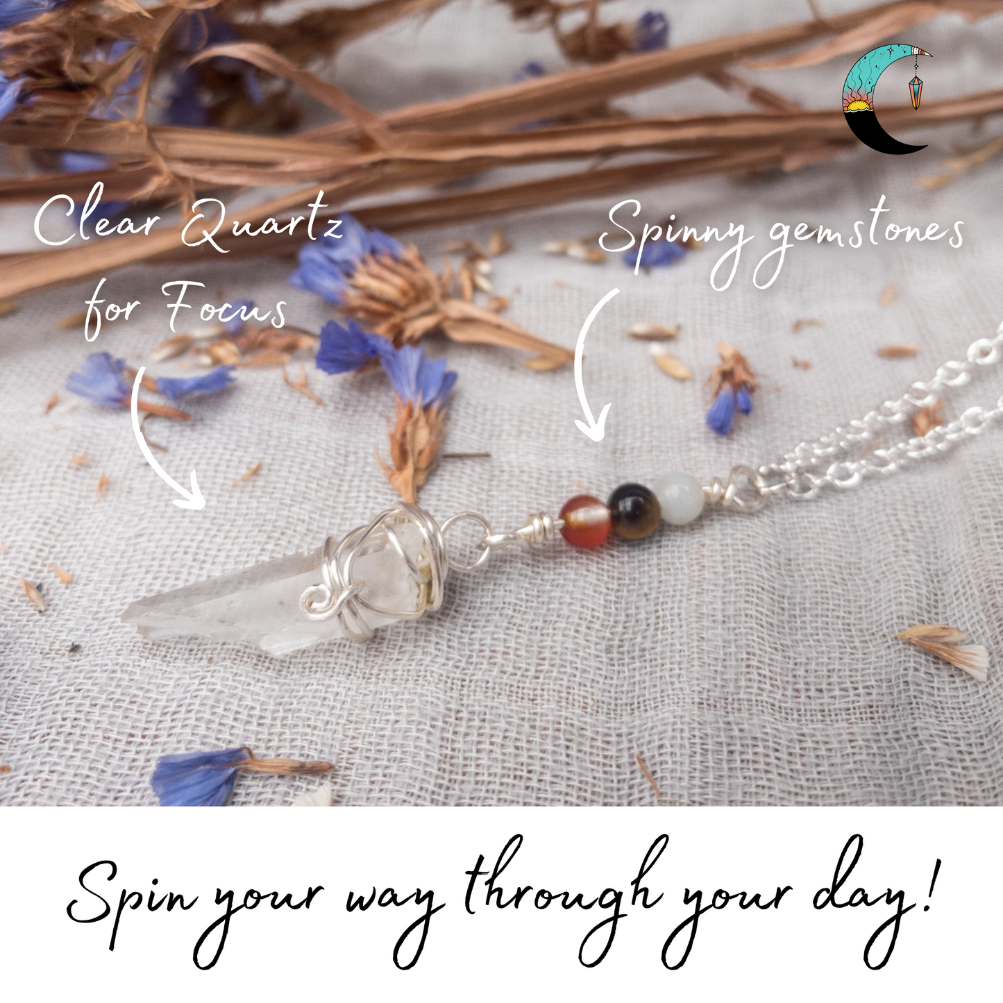The Power Triple Fidget Necklace Collection