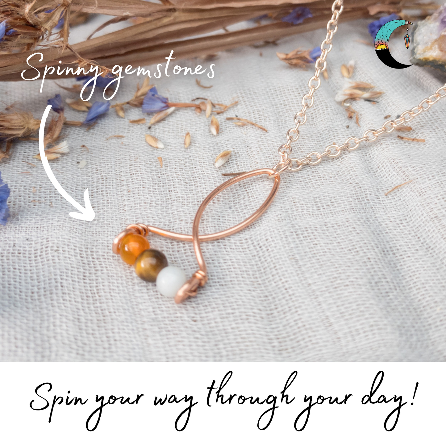 The Power Triple Fidget Necklace Collection