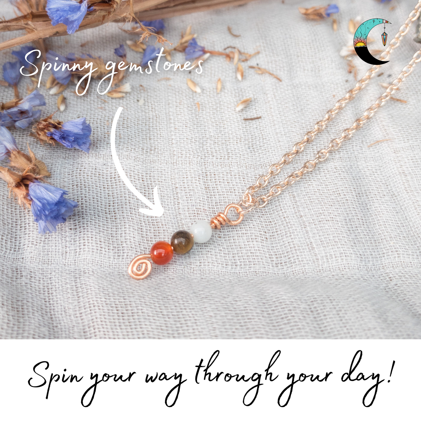 The Power Triple Fidget Necklace Collection