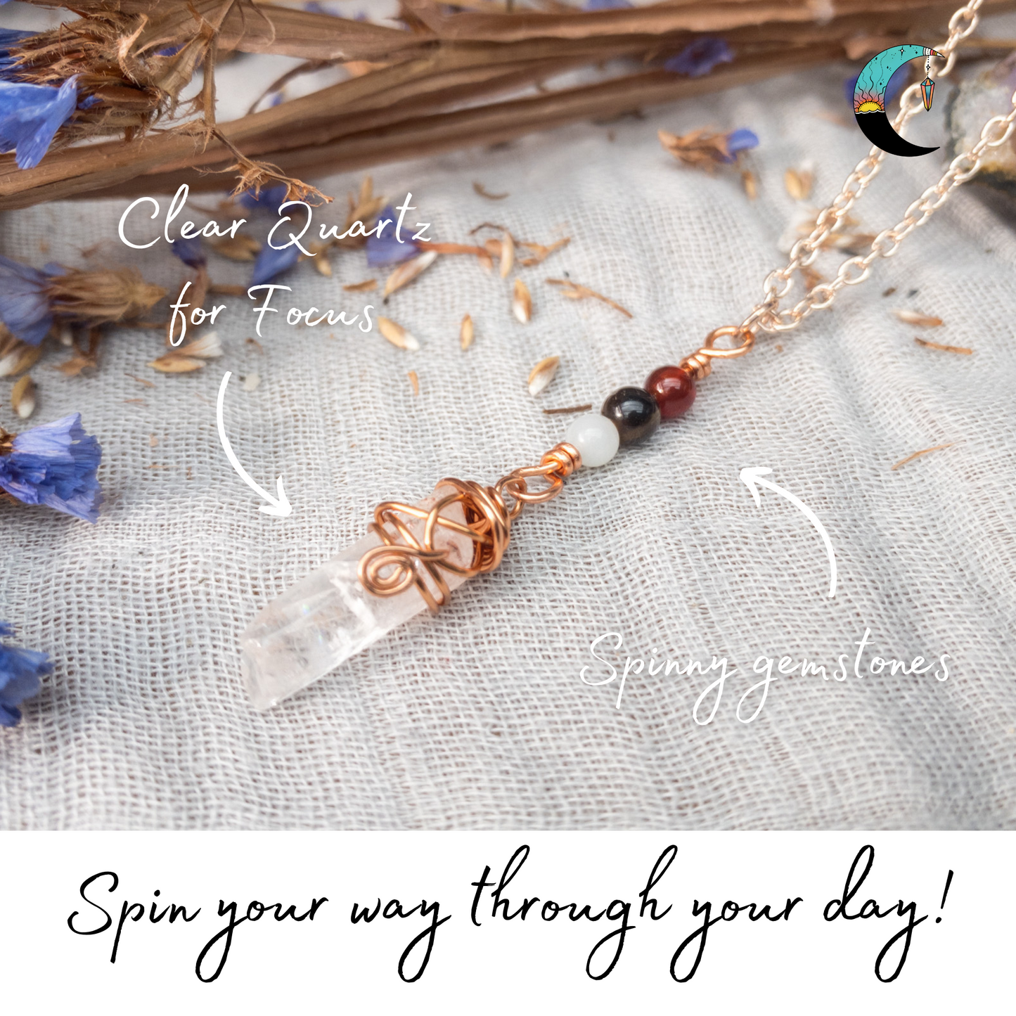 The Power Triple Fidget Necklace Collection