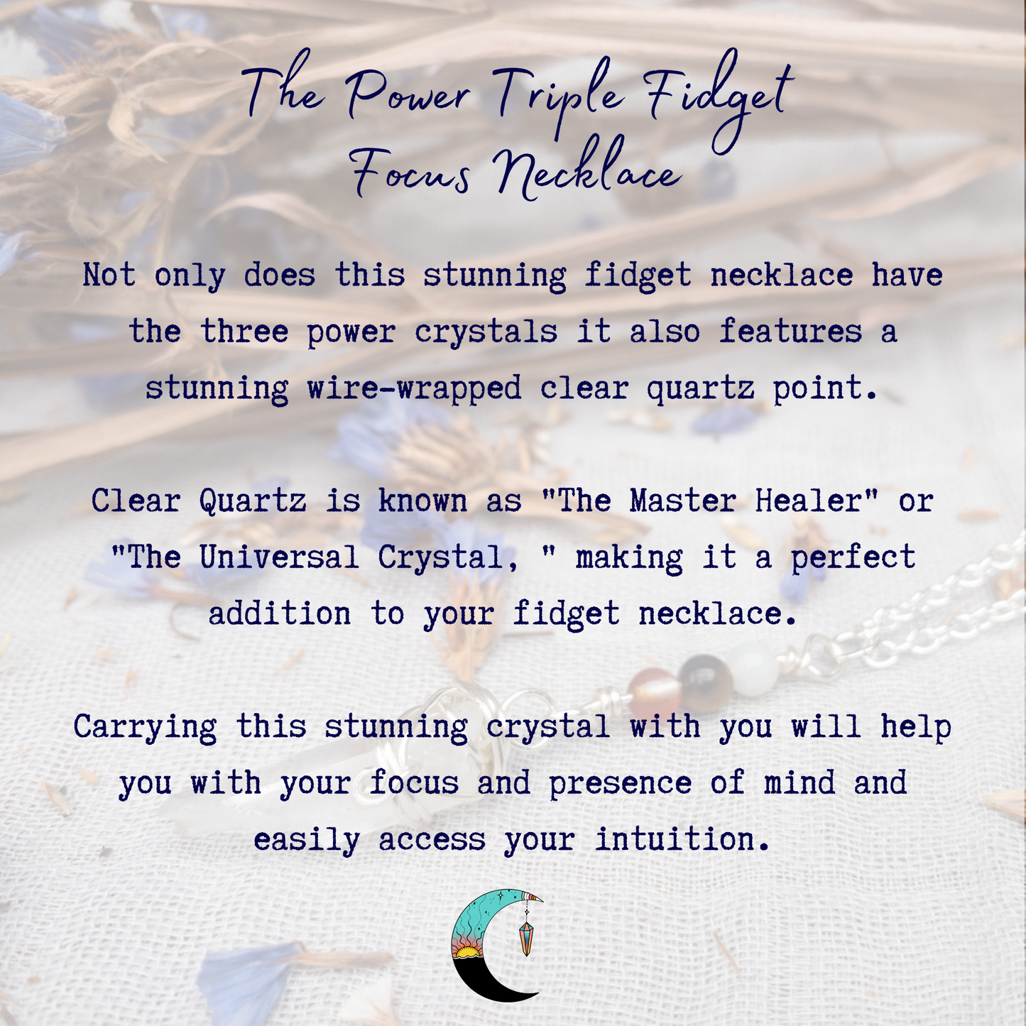 The Power Triple Fidget Necklace Collection
