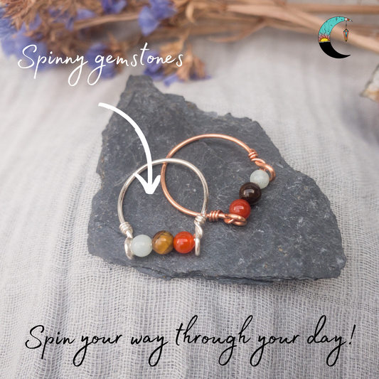 The Power Triple Fidget Ring