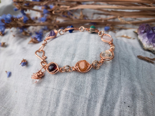 Menopause Mini Herringbone Chakra Bracelet