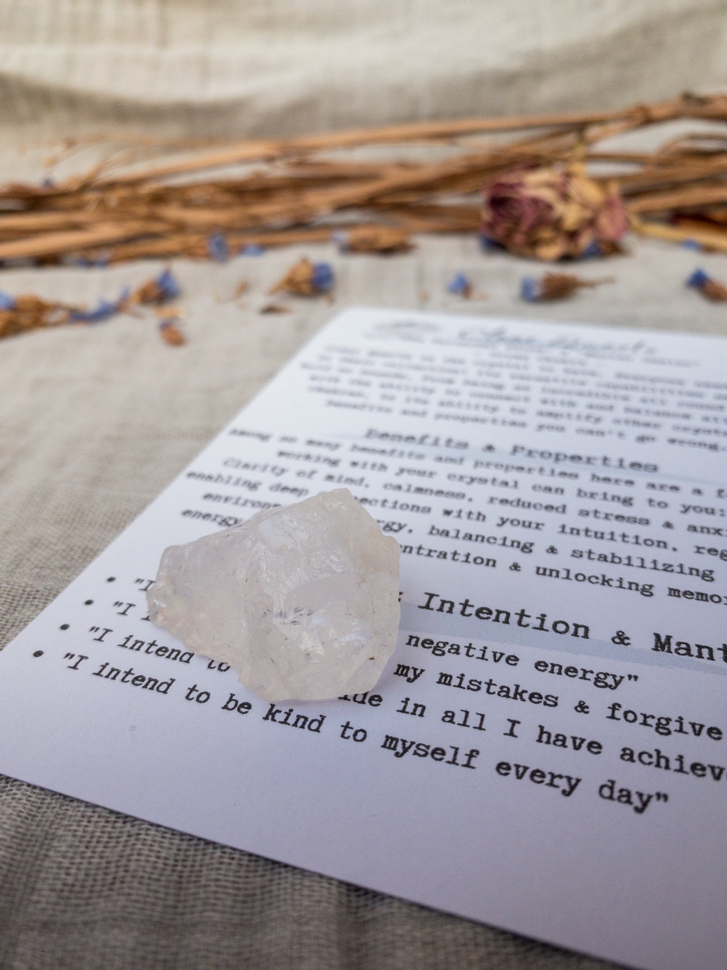 Raw Clear Quartz Crystal