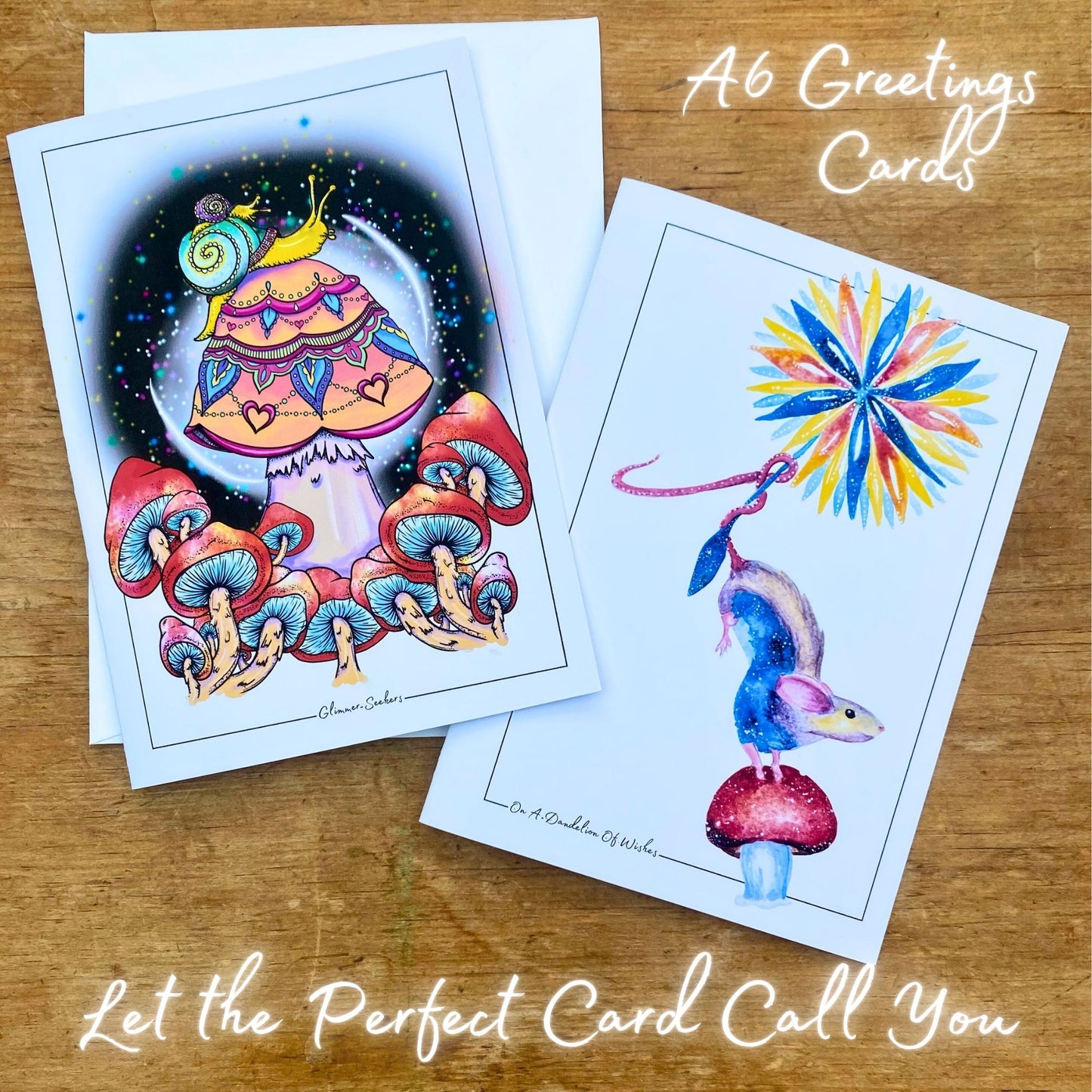 A6 Art print Greetings Cards
