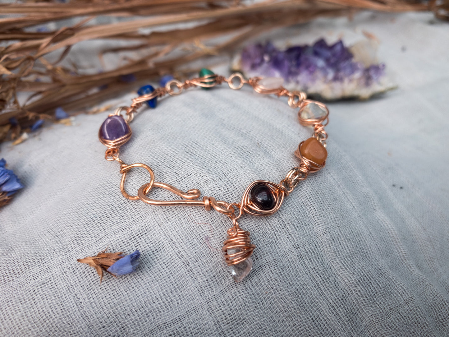 Menopause Mini Herringbone Chakra Bracelet