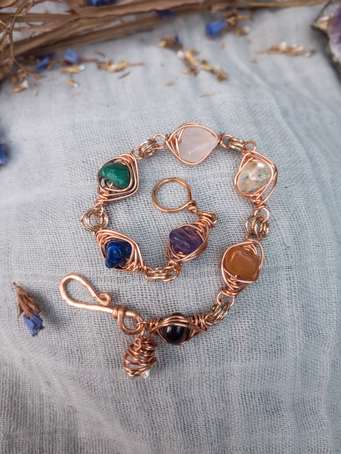 Menopause Mini Herringbone Chakra Bracelet